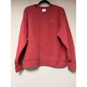 Champion Reverse Weave Crewneck Sweatshirt Red Size Large
